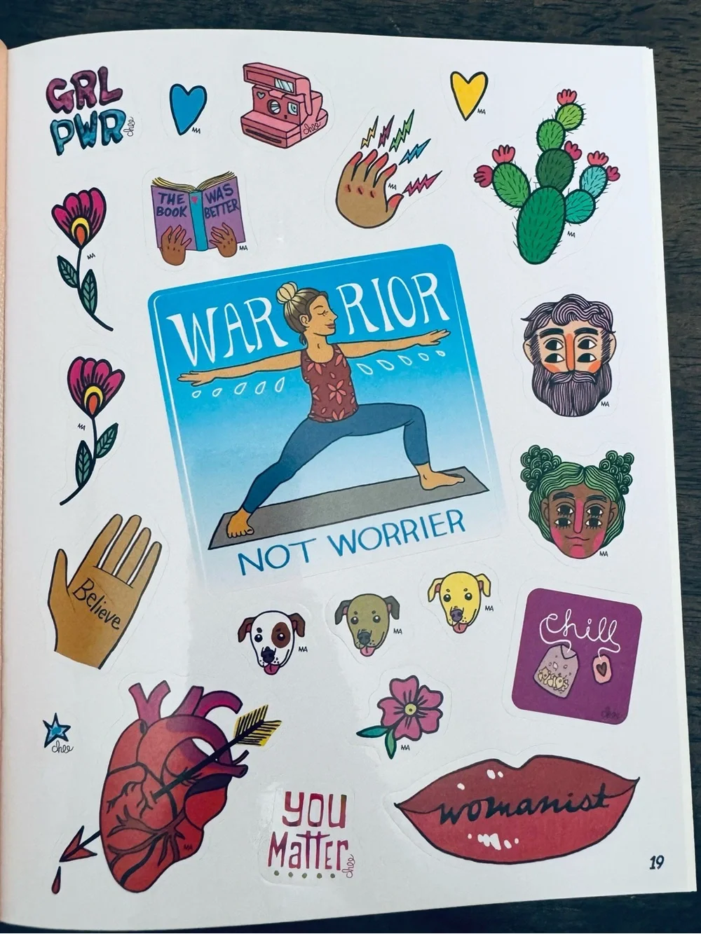 Feminist Female Namaste Stickers